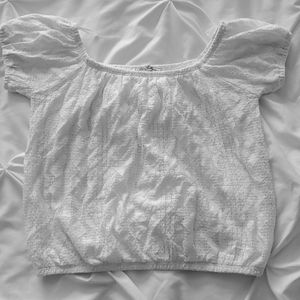 Express White crop top
